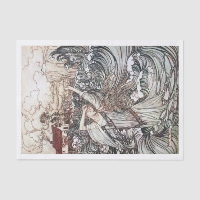 Naiad der Fluten Seidenpapier (Vorderseite)