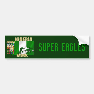 Naija Flagge der Nigeria-Fußballstargeschenke Autoaufkleber