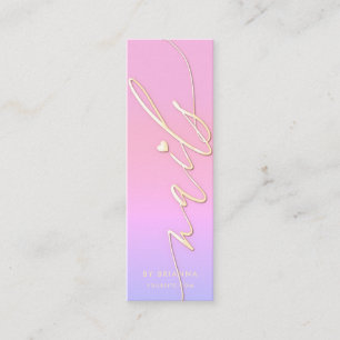 Nail Art Beauty Salon Manicure Spezialist für Nage Mini Visitenkarte