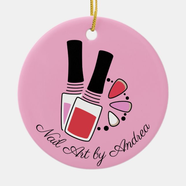 Nail Art Design Keramik Ornament (Vorne)