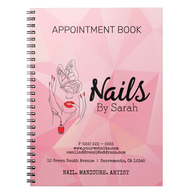 Nail art  notizblock (Vorderseite)