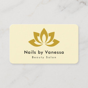 Nail Artist Beauty Salon Groovy Business Card Visitenkarte