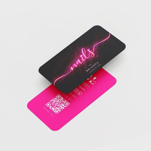 Nail Artist Beauty Salon Manicure Nail Polnisch Visitenkarte (Von Creator hochgeladen)