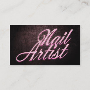 Nail artist business card visitenkarte