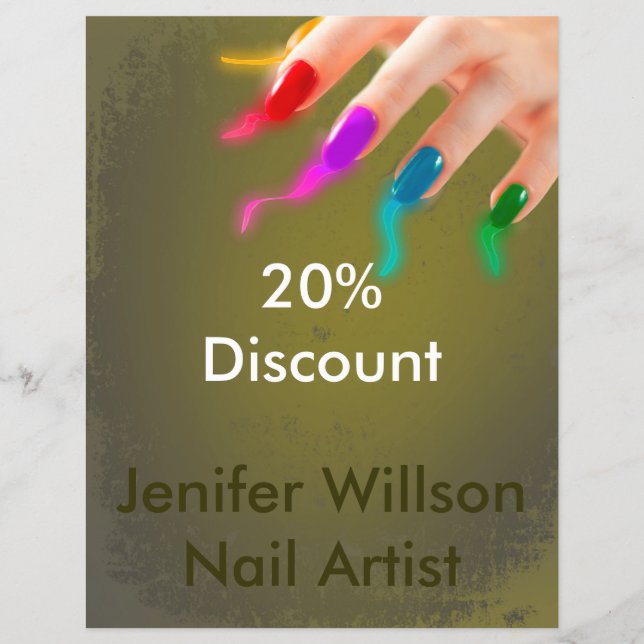 Nail Artist Discount Flyer (Vorne)
