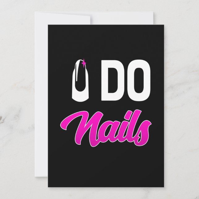 Nail Artist Do Nails Einladung (Vorderseite)