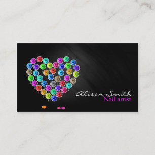 Nail Artist/Heart of Nail Polish Visitenkarte
