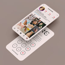 Nail Artist Salon Pink Instagram Treuekarte