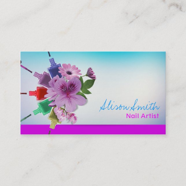 Nail Artist Visitenkarte (Vorderseite)