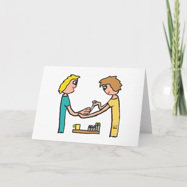 Nail Bar Salon Techniker Karte (Vorderseite)