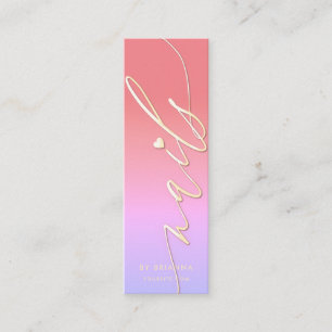 Nail Beauty Salon Manicure Specialist Mini Visitenkarte