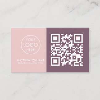 Nail Beruflich QR Code Logo Modern Visitenkarte