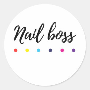 Nail Boss- Sticker- COlor Street Stylist Runder Aufkleber