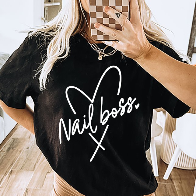 Nail Boss Tech Shirt Nail Tech Geschenk (nail boss shirt, )