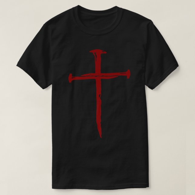 Nail Cross Faith on Team Jesus 1 Cross 3 Nails 4 G T-Shirt (Design vorne)