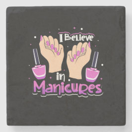 Nail Hustler glaubt an Maniküre Steinuntersetzer