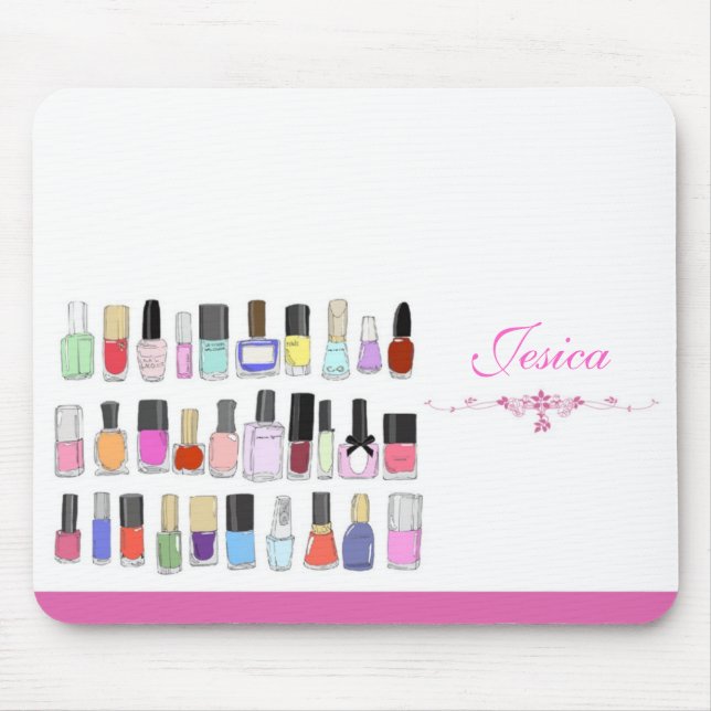 Nail polish bottles mousepad (Vorne)
