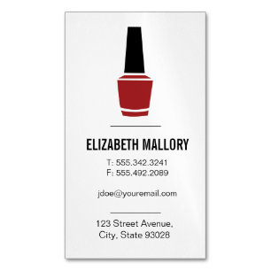 Nail Polish MINIMALISTISCH Magnetische Visitenkarte