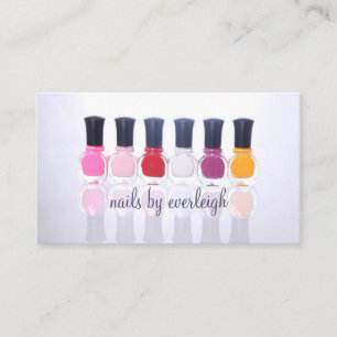 Nail Polish Nail Salon Business Card Visitenkarte