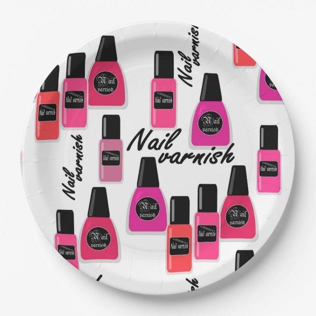 Nail Polish Pappteller (Vorderseite)