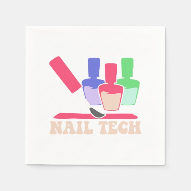 Nail Polish Pedicurist Manicurist Nail Technician  Serviette (Vorderseite)