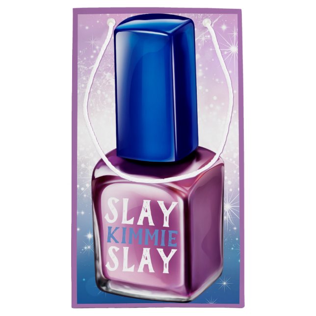 Nail Polnisch Lila| Blue & Glitzern| Zolltariflich Kleine Geschenktüte (Rückseite)