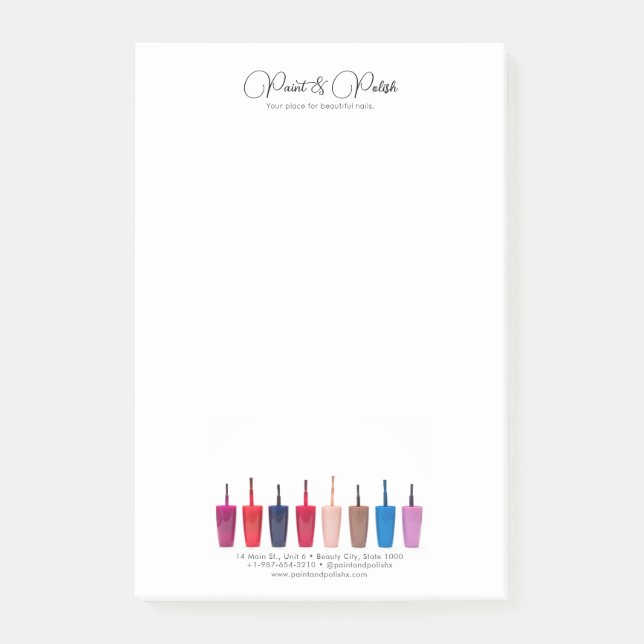 Nail Polnisch Set Nail Salon Post-it Klebezettel (Vorderseite)