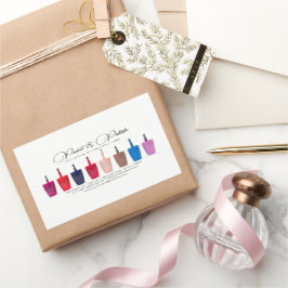 Nail Polnisch Set Nail Salon Rechteckiger Aufkleber
