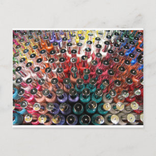 Nail Polnische Flaschen Postkarte