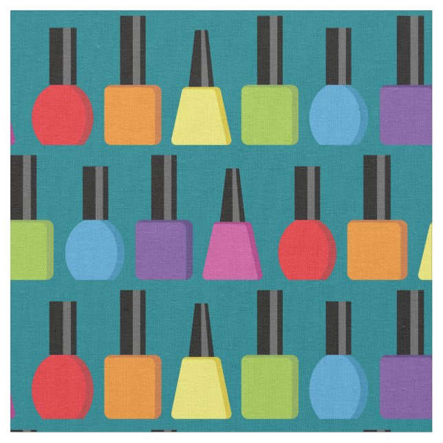 Nail Polnischer Salon Stylist Regenbogenfarben Stoff (Nahaufnahme)