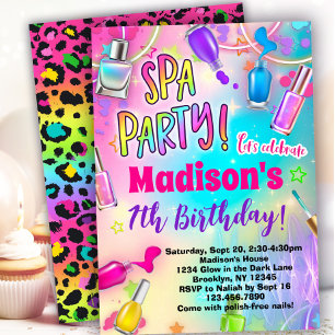 Nail Polnischer Wellness-Center Party Geburtstag Einladung