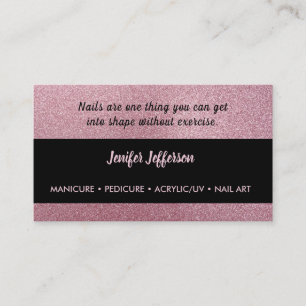 Nail Quote Salon Business Card Treuekarte