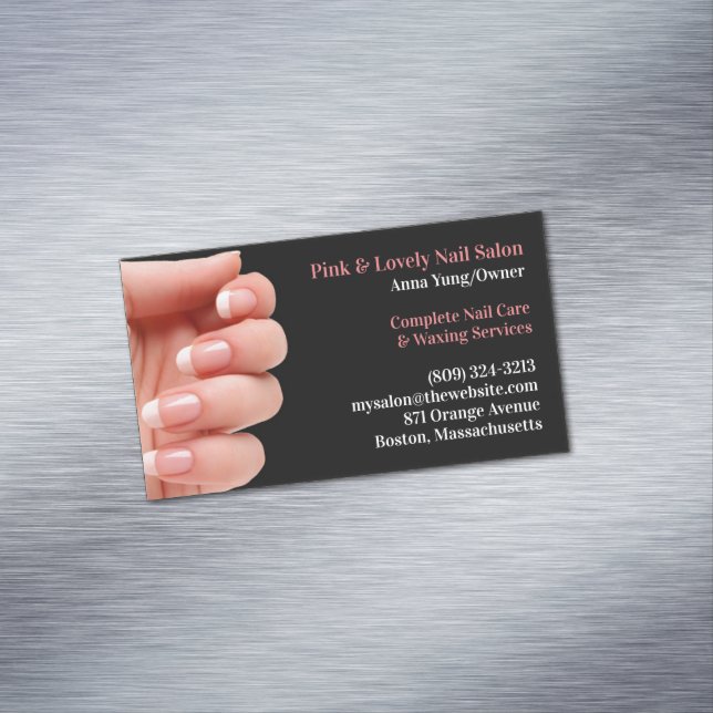 Nail Salon Artist Magnetische Visitenkarte (Beispiel)