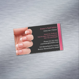 Nail Salon Artist Magnetische Visitenkarte