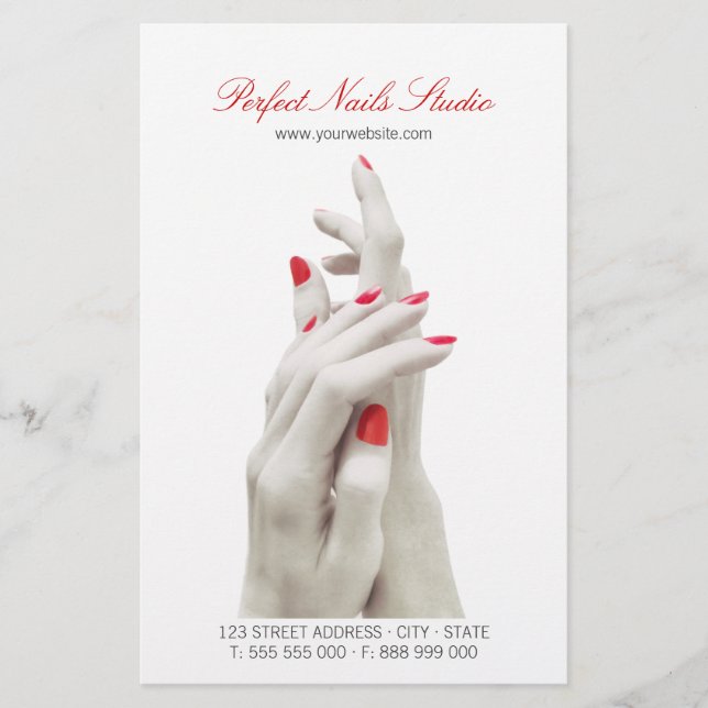 Nail Salon Beauty Center Flyer (Vorne)