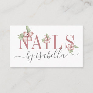 Nail Salon Business Card Visitenkarte