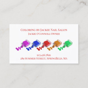 Nail Salon Business Card Visitenkarte