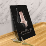 Nail Salon Manicurist Modern Black & Rose Gold Visitenkarte<br><div class="desc">Nail Salon Black Splash Rose Gold Polnische Flasche Moderne Manicurist Business Cards.</div>