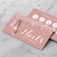 Nail Salon Manicurist Moderne Rose Gold Tropfen