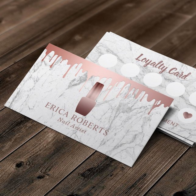 Nail Salon Polish Makeup Artist Marmortreue Treuekarte (Von Creator hochgeladen)