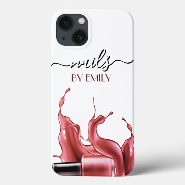 Nail Salon Polnischer Flaschengitter Case-Mate iPhone Hülle (Rückseite)