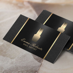 Nail Salon Polnischer Makeup Künstler Elegantes L Visitenkarte