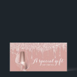 Nail Salon Rose Gold Tropfen Geschenkgutscheine<br><div class="desc">Nail Salon Manicurist Moderne Rose Gold Glitzer Tropfen Geschenkgutscheine.</div>