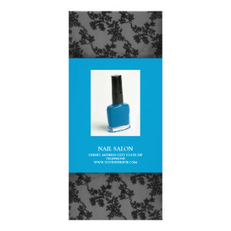 Nail Salon Services Preisliste {Aquamarin blau} Werbekarte