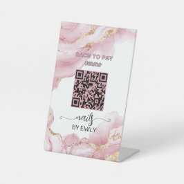 Nail Salon Venmo QR Code Zahlung | Zur Bezahlung s Sockelschild