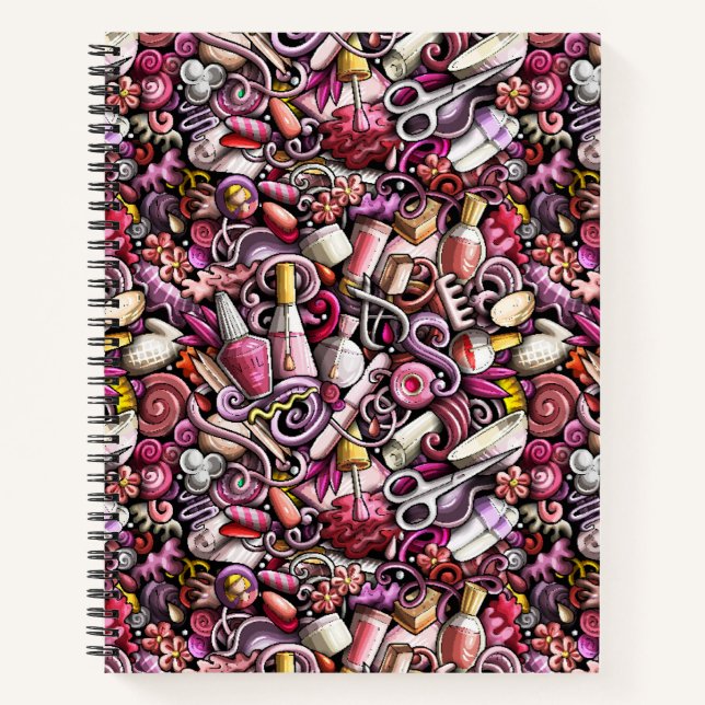 Nail Studio Pattern Notizbuch (Vorderseite)