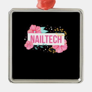 Nail Tech Blume Ornament Aus Metall