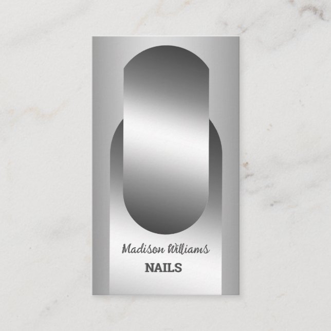 Nail Tech Business Card Visitenkarte (Vorderseite)
