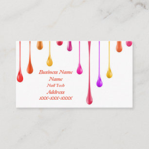 Nail Tech Business Card Visitenkarte