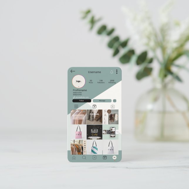 Nail Tech Business Cards | Nail Artist Custom Card Visitenkarte (Stehend Vorderseite)